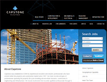 Tablet Screenshot of capstone-recruitment.com
